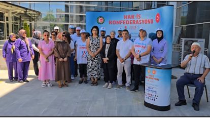 Hak-İş Teşkilatları Tek Yürek Olarak Şehitleri andı...