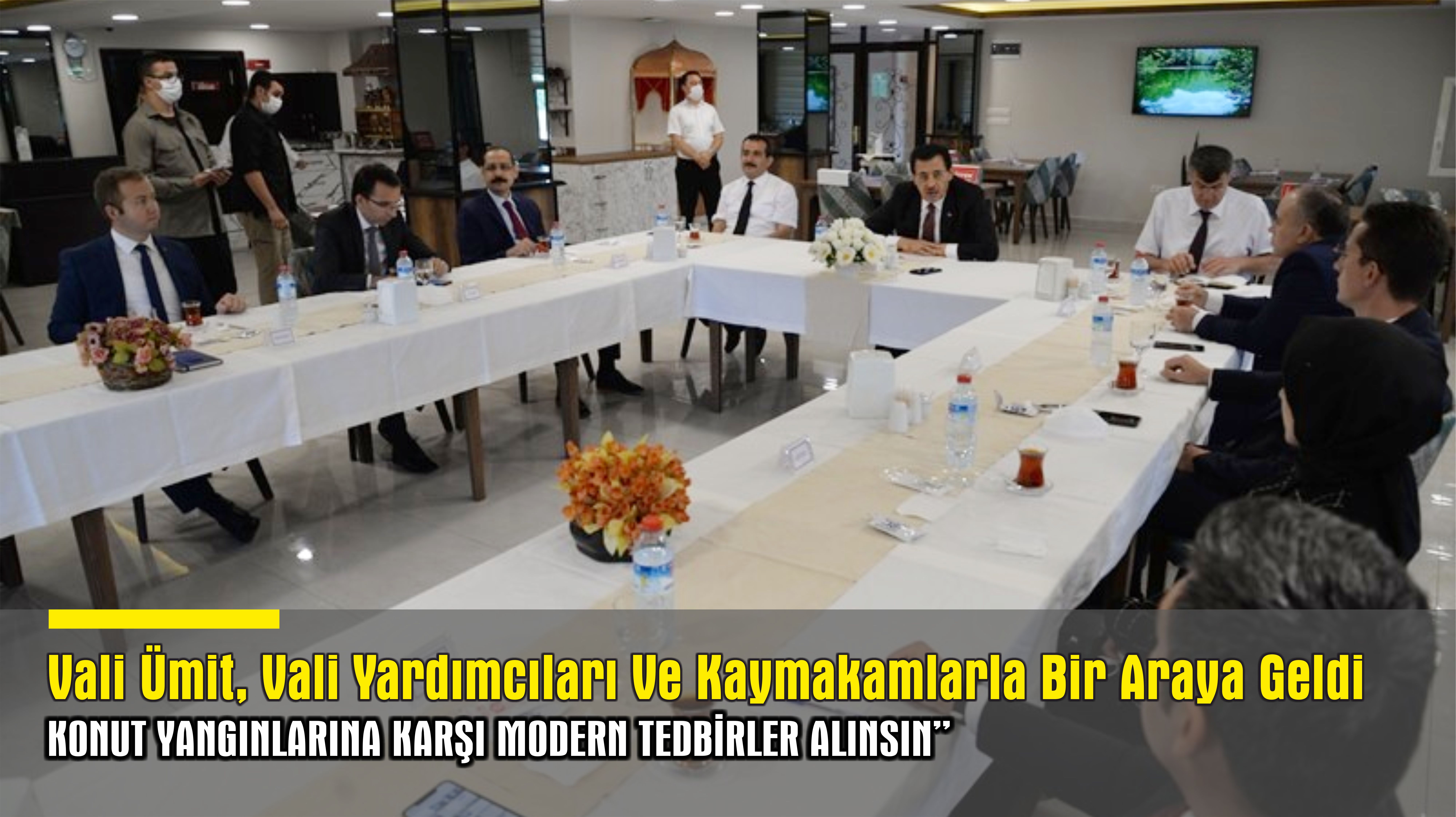 Vali Ümit, Vali Yardımcıları Ve Kaymakamlarla Bir Araya Geldi