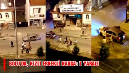 Bolu'da, kızlı erkekli kavga: 1 yaralı