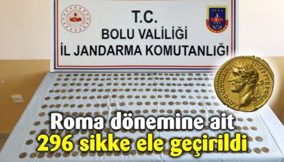 Roma dönemine ait 296 sikke ele geçirildi