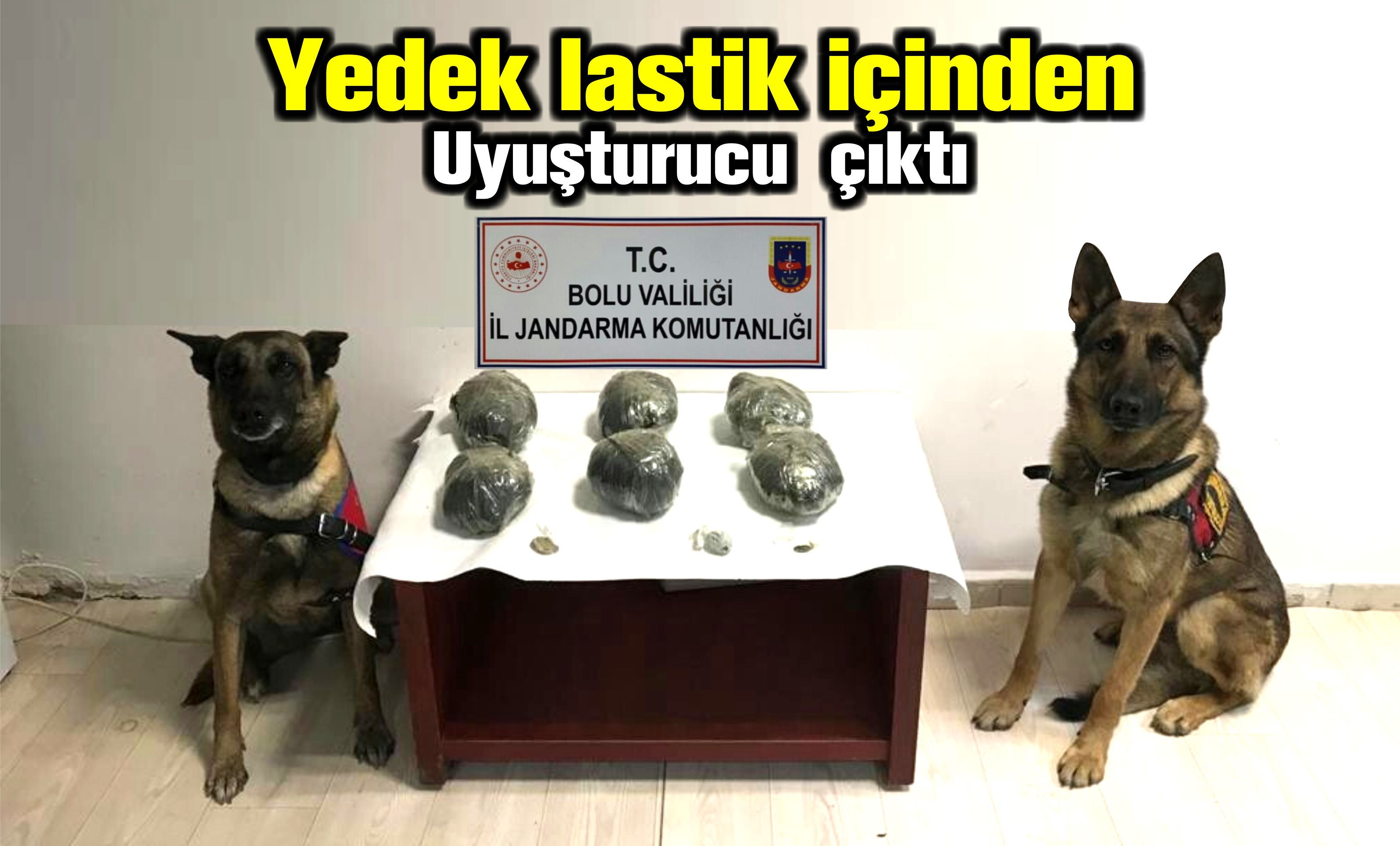 Yedek lastik içinden uyuşturucu çıktı