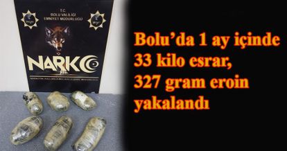 1 ay içinde 33 kilo esrar, 327 gram eroin yakalandı