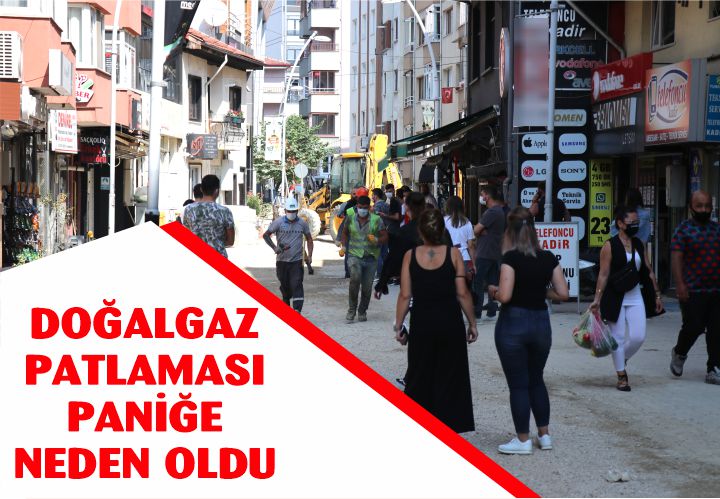 Doğalgaz patlaması paniğe neden oldu