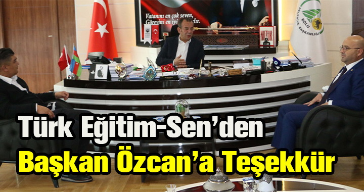 TÜRK EĞİTİM-SEN'DEN TANJU ÖZCAN ZİYARETİ