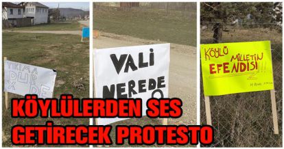 KÖYLÜLERDEN SES GETİRECEK PROTESTO