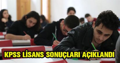 KPSS LİSANS AÇIKLANDI