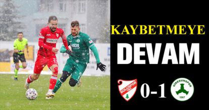 BOLUSPOR KAYBETMEYE DEVAM EDİYOR