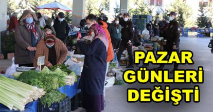 SEMT PAZARLARININ GÜNÜ DEĞİŞTİ