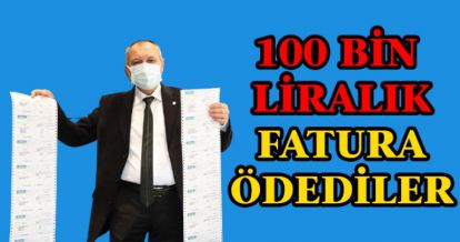 100 BİN LİRALIK ELEKTRİK VE DOĞALGAZ FATURASI