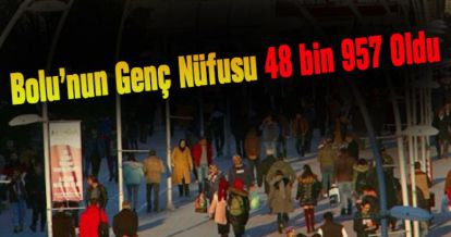 Bolu'nun genç nüfusu 48 bin 957 oldu