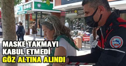 "Ben açık havada maske takmanın gerekliliğine inanmıyorum"