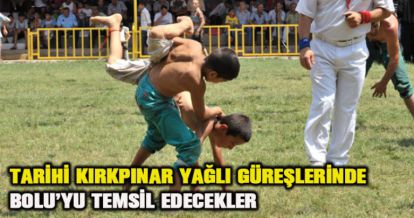 TARİHİ KIRKPINAR YAĞLI GÜREŞLERİNDE BOLU'YU TEMSİL EDECEKLER