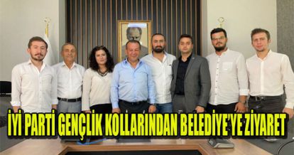 İYİ PARTİ GENÇLİK KOLLARINDAN BELEDİYE'YE ZİYARET