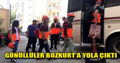 GÖNÜLLÜLER BOZKURT'A YOLA ÇIKTI