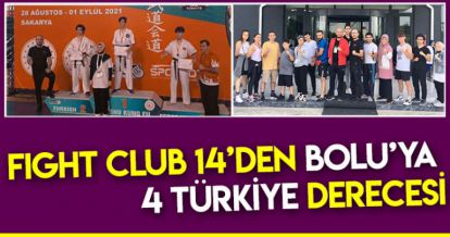 FIGHT CLUB 14'DEN BOLU'YA 4 TÜRKİYE DERECESİ