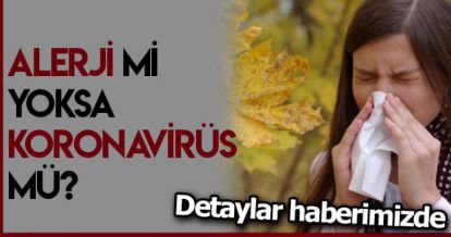 ALERJİ Mİ YOKSA KORONAVİRÜS MÜ?