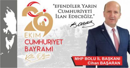 BAŞARAN'DAN 29 EKİM CUMHURİYET BAYRAMI MESAJI