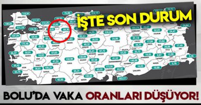 BOLU'DA VAKA ORANLARI DÜŞÜYOR