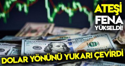 DOLAR YÖNÜNÜ YUKARI ÇEVİRDİ