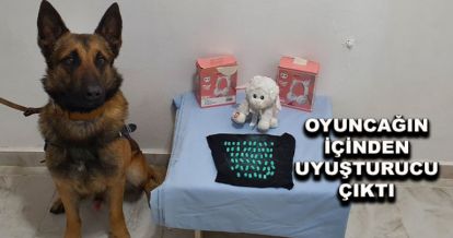 Oyuncağın içinden uyuşturucu çıktı