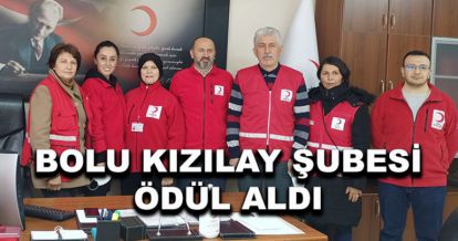 Bolu Kızılay Şubesi ödül aldı