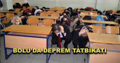 Bolu'da deprem tatbikatı