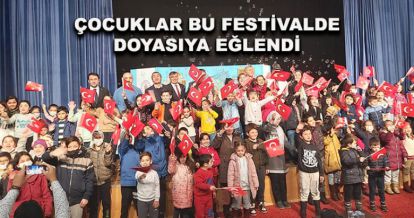 Bu festivalde çocuklar doyasıya eğlendi