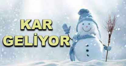 Kar geliyor