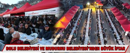 Açık havada bin 250 kişilik iftar