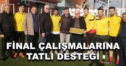 Final çalışmalarına tatlı desteği