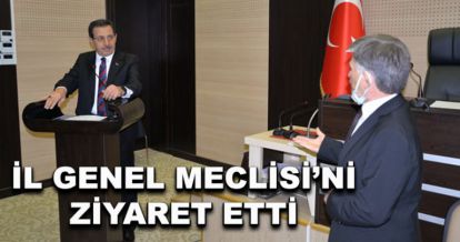 Vali Ümit'ten İl Genel Meclisi Ziyareti