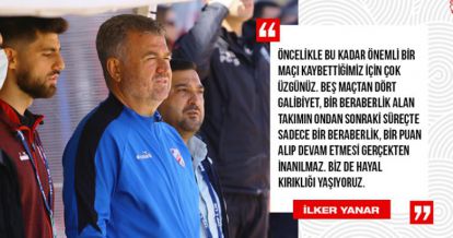 Yanar, “Kazanmayı hak etmedik”