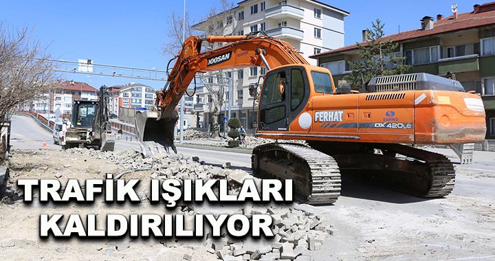 Trafik ışıkları kaldırılıyor