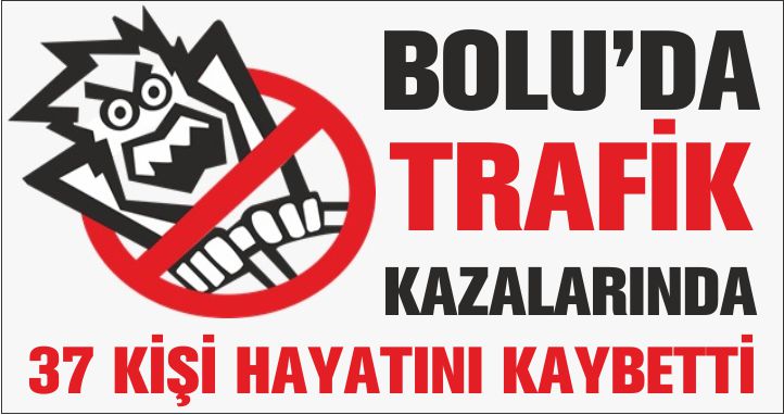 BOLU’DA TRAFİK KAZALARINDA 37 KİŞİ HAYATINI KAYBETTİ