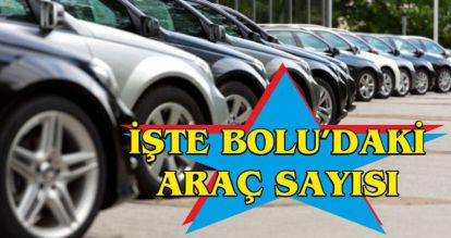 İŞTE BOLU'DAKİ ARAÇ SAYISI