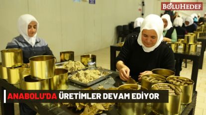 ANABOLU'DA ÜRETİMLER DEVAM EDİYOR