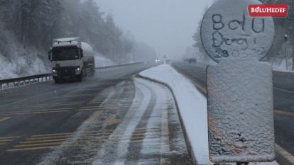 BOLU DAĞI'NDA  KAR YAĞIŞI ETKİLİ