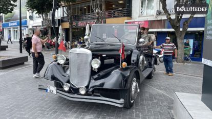 ATATÜRK'ÜN MAKAM ARACININ BENZERİ BOLU'DA SERGİLENDİ