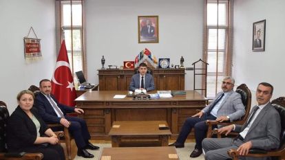 AK Parti Samsun Milletvekili Aksu, Alaçam'da ziyaretlerde bulundu