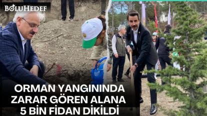 5 BİN FİDAN DİKİLDİ