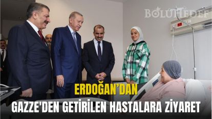 Cumhurbaşkanı Erdoğan, Gazze'den getirilen hastaları ziyaret etti