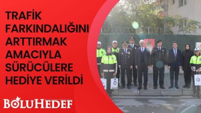 SÜRÜCÜLERE HEDİYE VERİLDİ