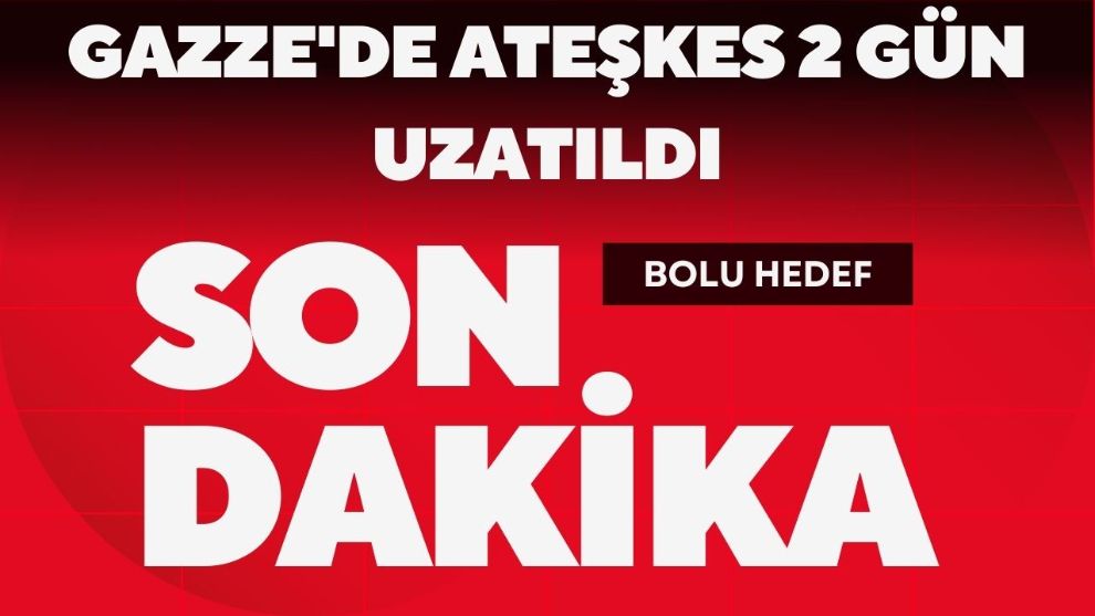 Gazze'de ateşkes 2 gün uzatıldı