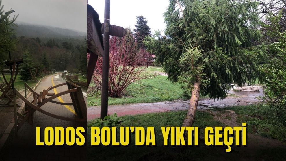 LODOS BOLU'DA YIKTI GEÇTİ