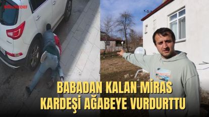 BABADAN KALAN MİRAS, KARDEŞİ AĞABEYE VURDURTTU