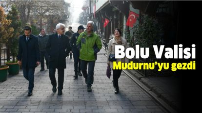 Bolu Valisi Mudurnu'yu gezdi