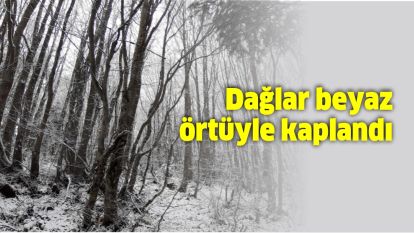 Dağlar beyaz örtüyle kaplandı