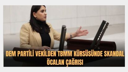 DEM Partili vekilden TBMM kürsüsünde skandal Öcalan çağrısı