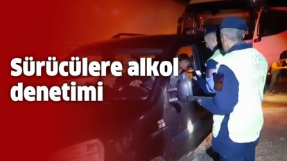 Sürücüler alkol denetiminden geçti