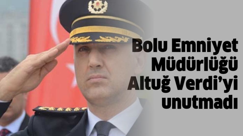 Bolu Emniyet Müdürlüğü şehidi unutmadı